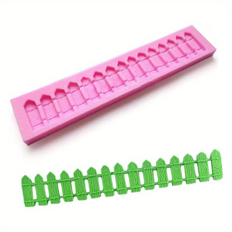 1pc Fence Silicone Mold Diy Fondant Cake Decoration Chocolate Pastry Candy Mould Baking Cake Lace