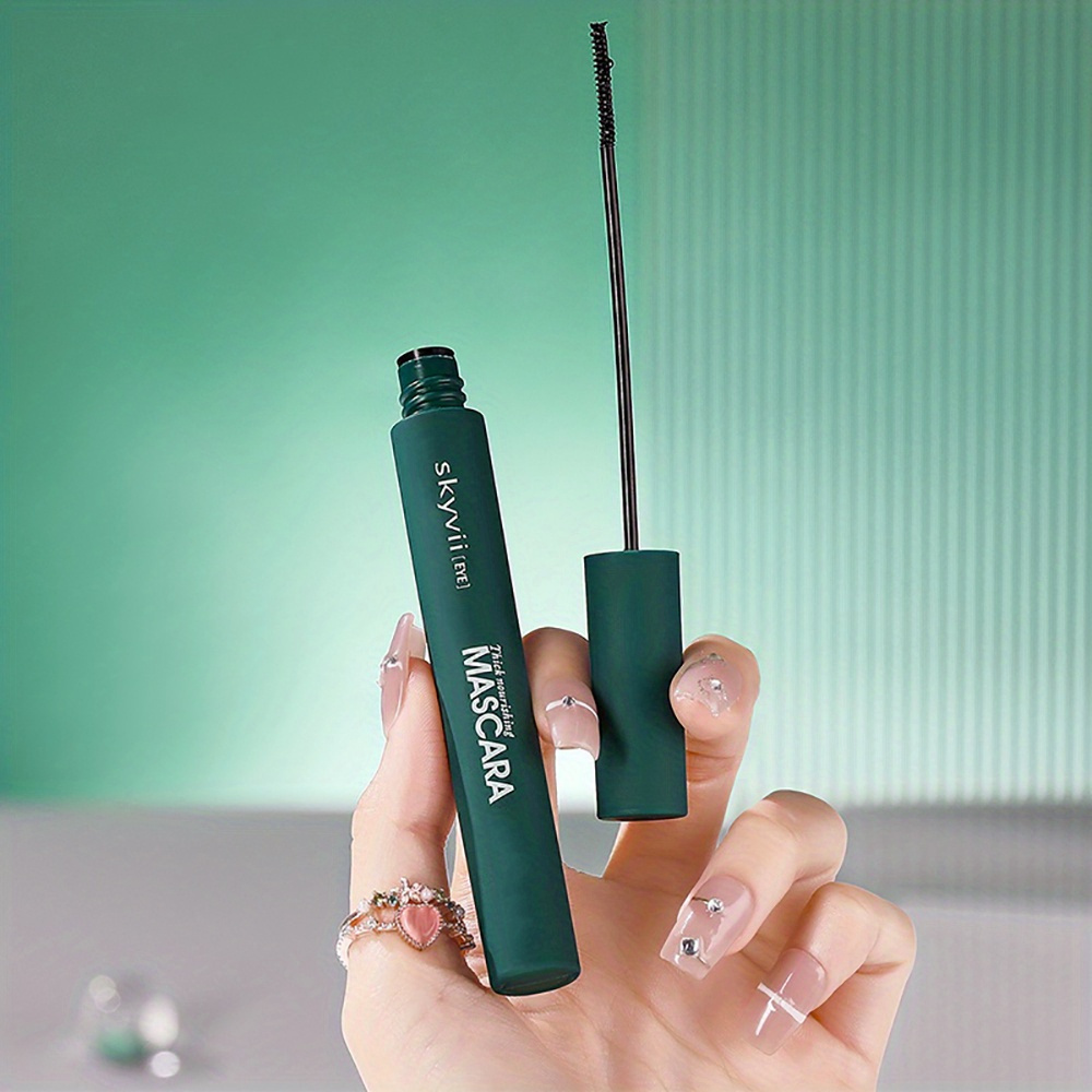 4D Mascara, Black, Waterproof, Ultra-Long, Volumizing, Long-Lasting Smudge-Proof, Effortlessly Adds Length and Depth for Enhanced Charm with Plant Squalane