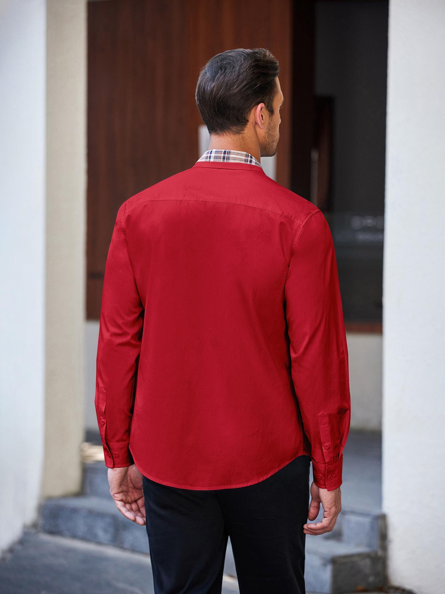 long sleeve collared shirt