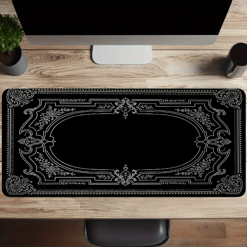 

1pc Extra Large Mouse Pad, , Non-slip Rubber Base, Oblong Desk Pad, Computer Gaming Mousepad, Desk Accessories, Gift