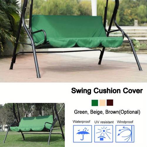 Outdoor Swing Cushions, Swing Cushion, 3 Seat Waterproof Swing Seat Cover Swing Chair Cover for Patio Courtyard Garden 60 x 20 x20in for restaurant