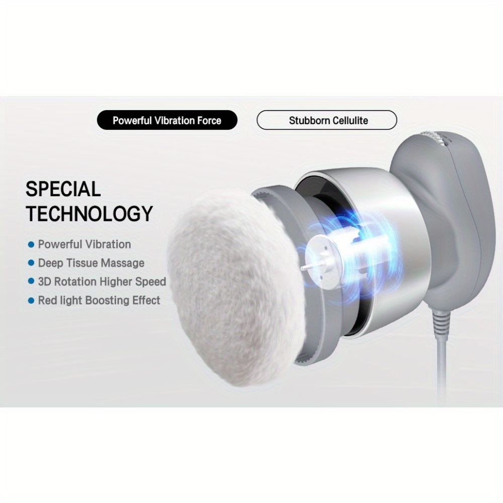 cellulite massager body sculpting machine body sculpting massager with 6 washable pads adjustable speeds electric handheld massager for belly waist legs arms butt details 1