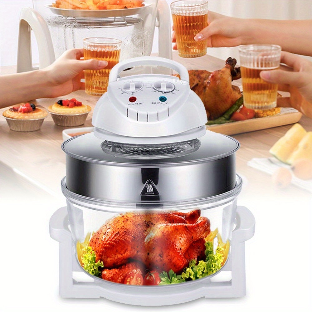 

Oven Multifunction Cooker 17l Turbo Portable Air Fryer Infrared Convection Electric Large Halogen Oven Countertop Cooking 360° Heating Prepare Quick Healthy Meals