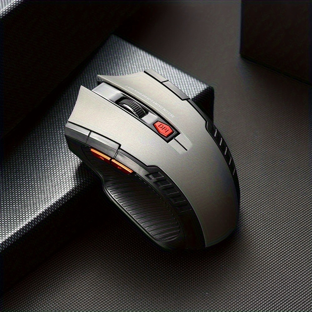 2.4ghz wireless gaming mouse with usb receiver, comfortable touch , curved surface design that fits against , suitable for gaming, office and entertainment, portable computer mouse | Shop Trends | Temu