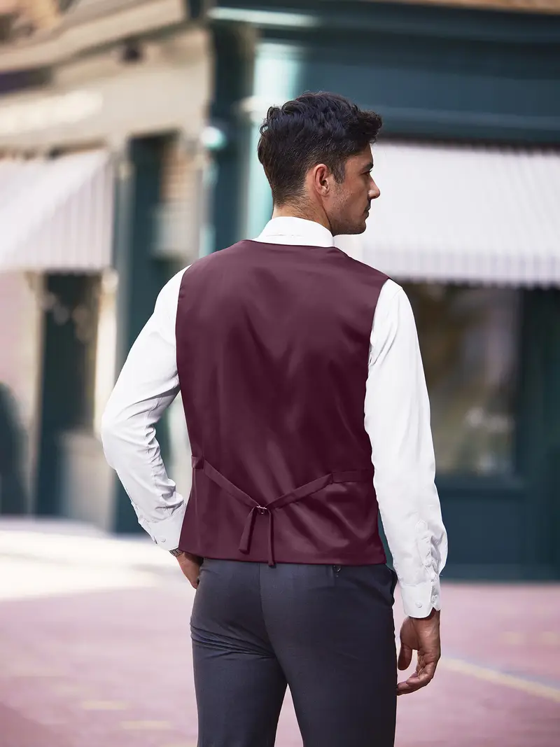 mens business suit vest casual dress vest fit waistcoat - Temu mens business suit vest casual dress vest fit waistcoat - Temu