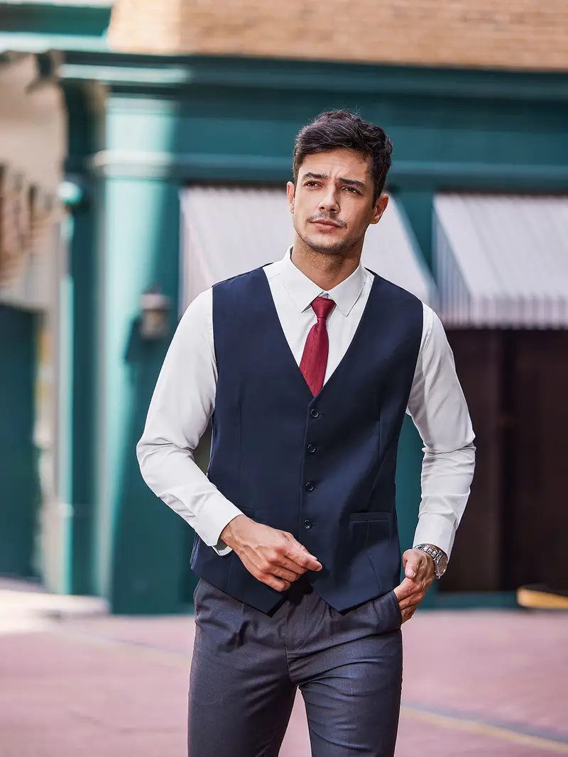 HOT ! Navy Blue Suit Vest Mens Mens Business Suit Vest Casual Dress Vest Fit Waistcoat Temu HOT ! Navy Blue Suit Vest Mens Mens Business Suit Vest Casual Dress Vest Fit Waistcoat Temu