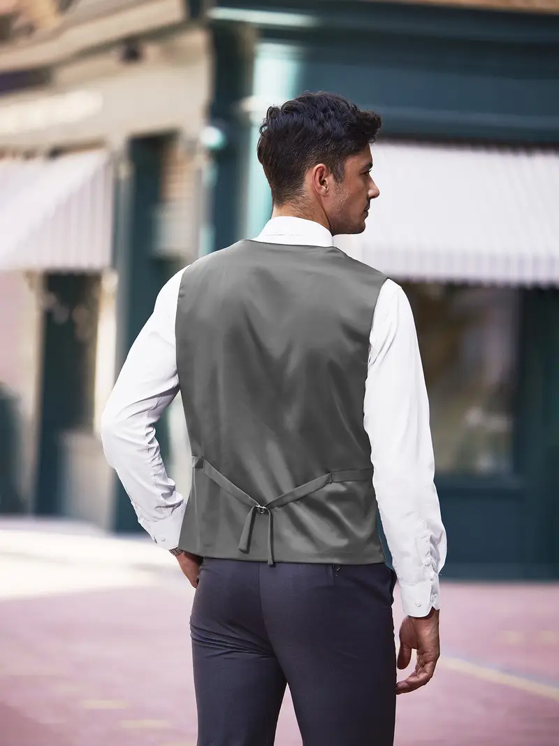 mens business suit vest casual dress vest fit waistcoat - Temu mens business suit vest casual dress vest fit waistcoat - Temu