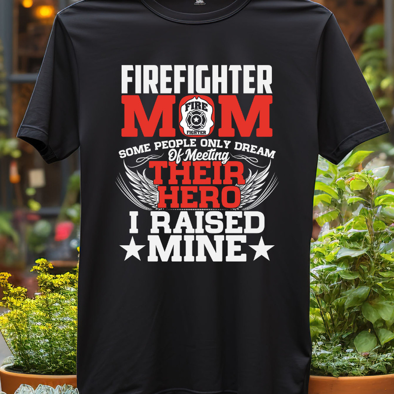 

Cotton, Men's Creative Top, Casual Short Sleeve Crew Neck T-shirt, Men's Clothing For Summer Outdoor, Funny, Suggest A Larger Size, Fire-fighting, Burn, Flame, Extinguisher