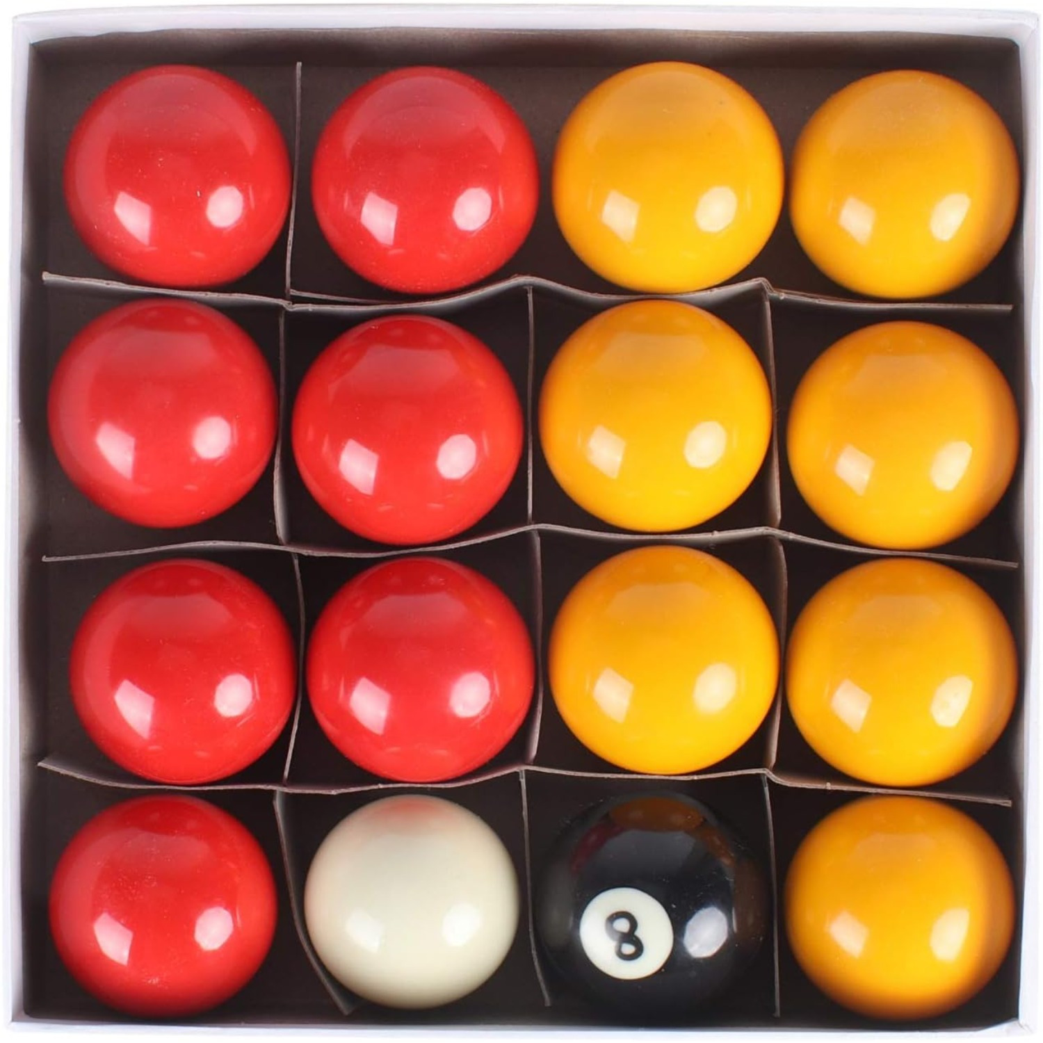 TEMU Set 2" Competition Match Balls Pool Ball Set (1 7/ 8 Inch Cue Ball)