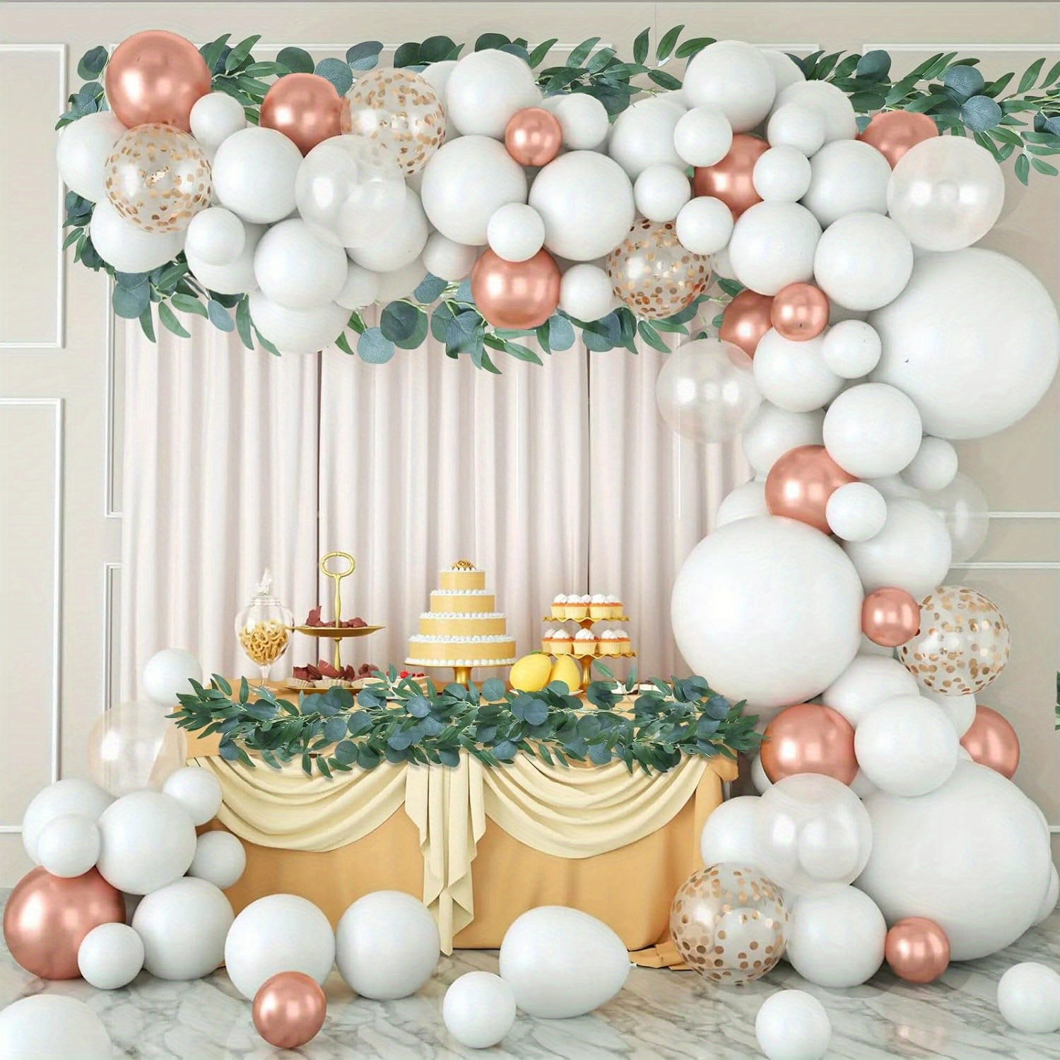 

2pcs 78.74inch Artificial Eucalyptus Garland With Spring Greenery Garland Fake Silver For Wedding Party Home Table Runner Arch Decoration