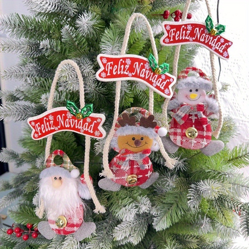 Santa Claus MuÃ±ecos De Navidad Para Colgar En El Arbol Piezas
