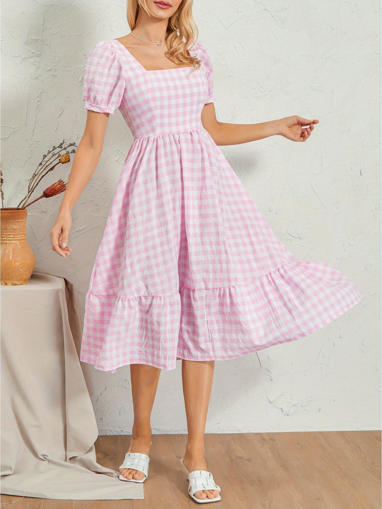 navy blue dress for baby girl Christmas Chickens A-Line Dress (No Waist Seam) Svaha USA 5XL