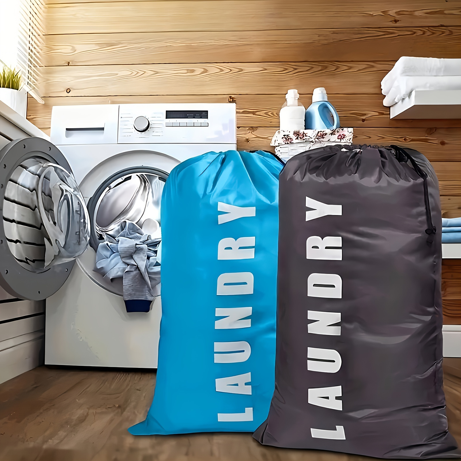 

Laundry Bag Drawstring - Portable & Clothes For And , / Organizer