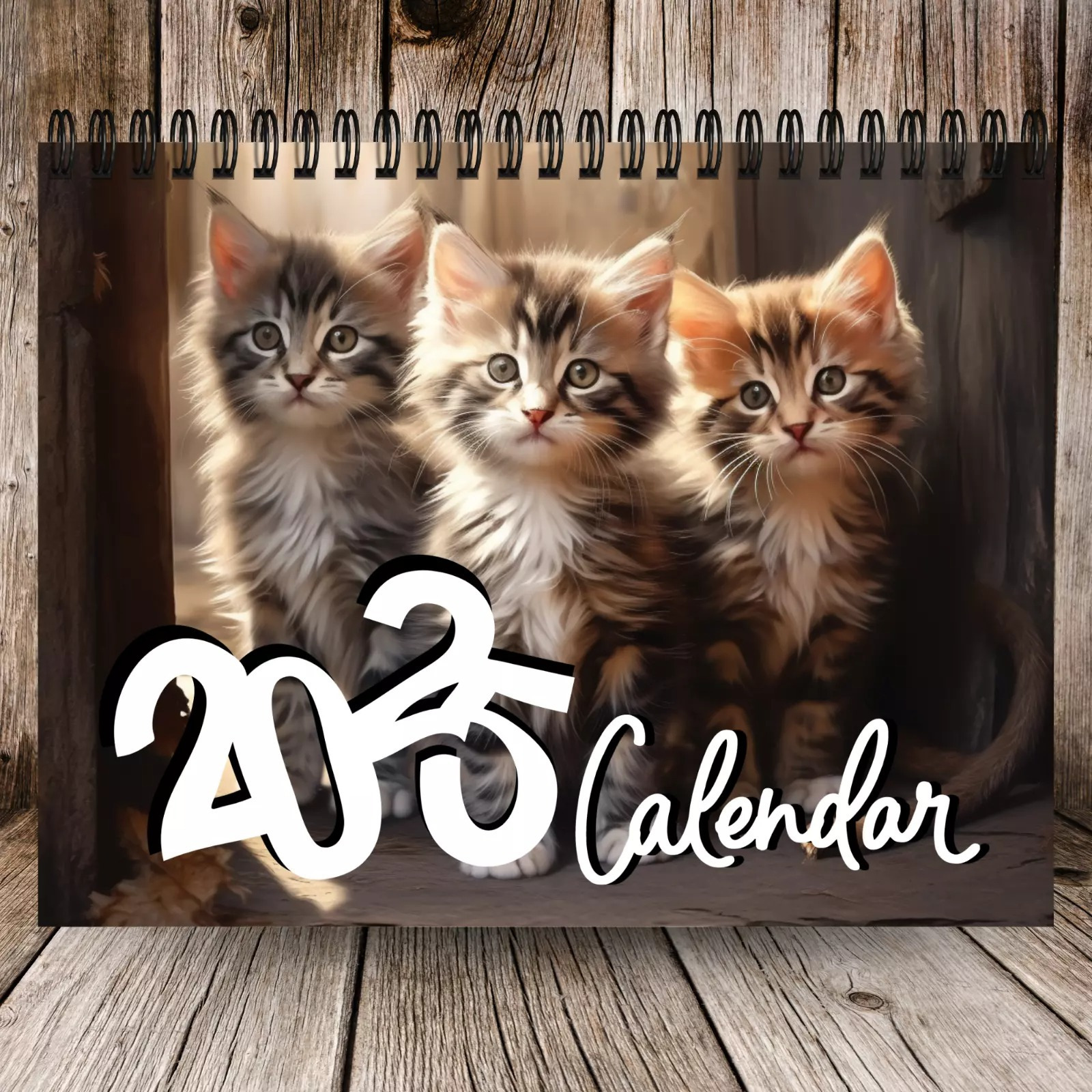 

2025 Cat Calendar With 12 Months, Background Picture Calendar