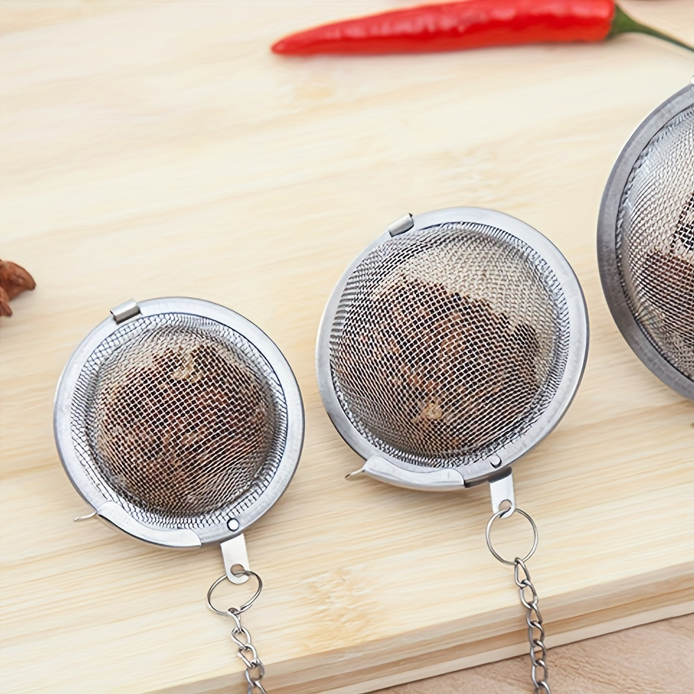 3pcs stainless steel tea infuser set premium mesh ball strainers for loose leaf tea spice herb filters   accessories details 3