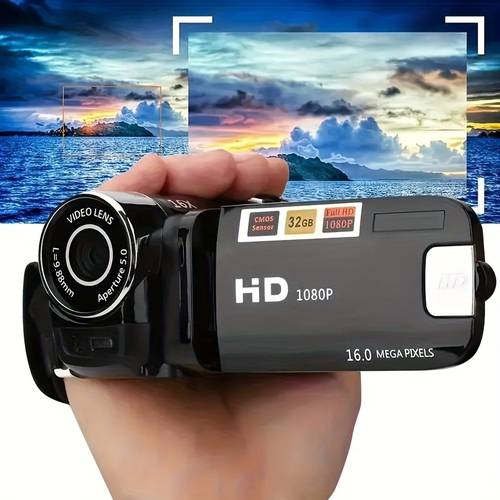 latest 270 led flip screen camera 16x zoom 1080p 2 7 display hd wide angle outdoor shooting photos uploads to phone camera camcorder combo