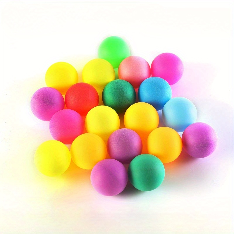 

40mm Pp Pong Balls - 10 Pack Polypropylene Table Tennis Balls For Adults, Assorted Colors, Suitable For Outdoor Activities And Recreational Play