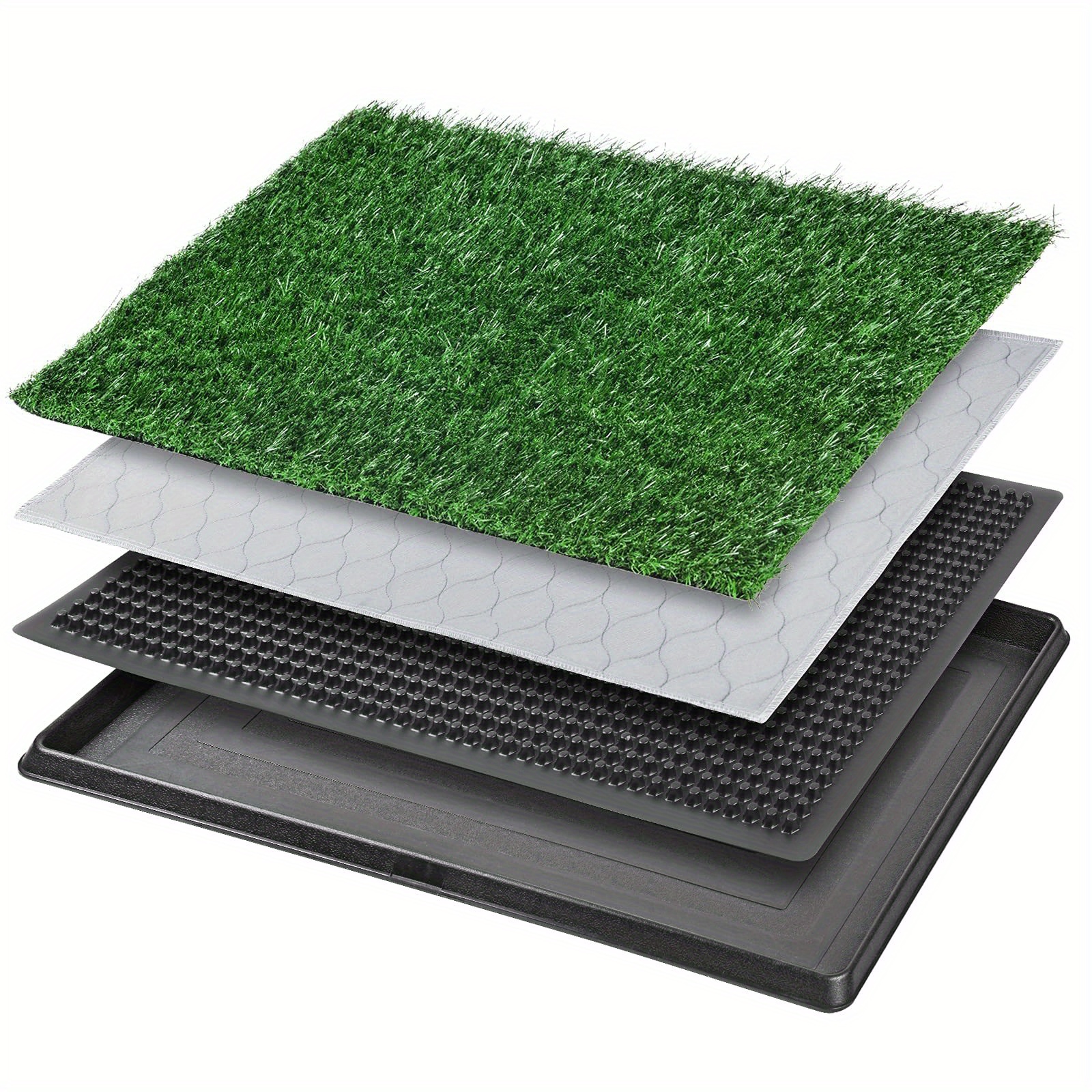 TEMU Dog Grass Outdoor/indoor Portable Potty, Artificial Bathroom Mat And Washable Pee Pad For Puppy Training, Full System With Trays, Pet Training Tray, Dog Accessories And Supplies