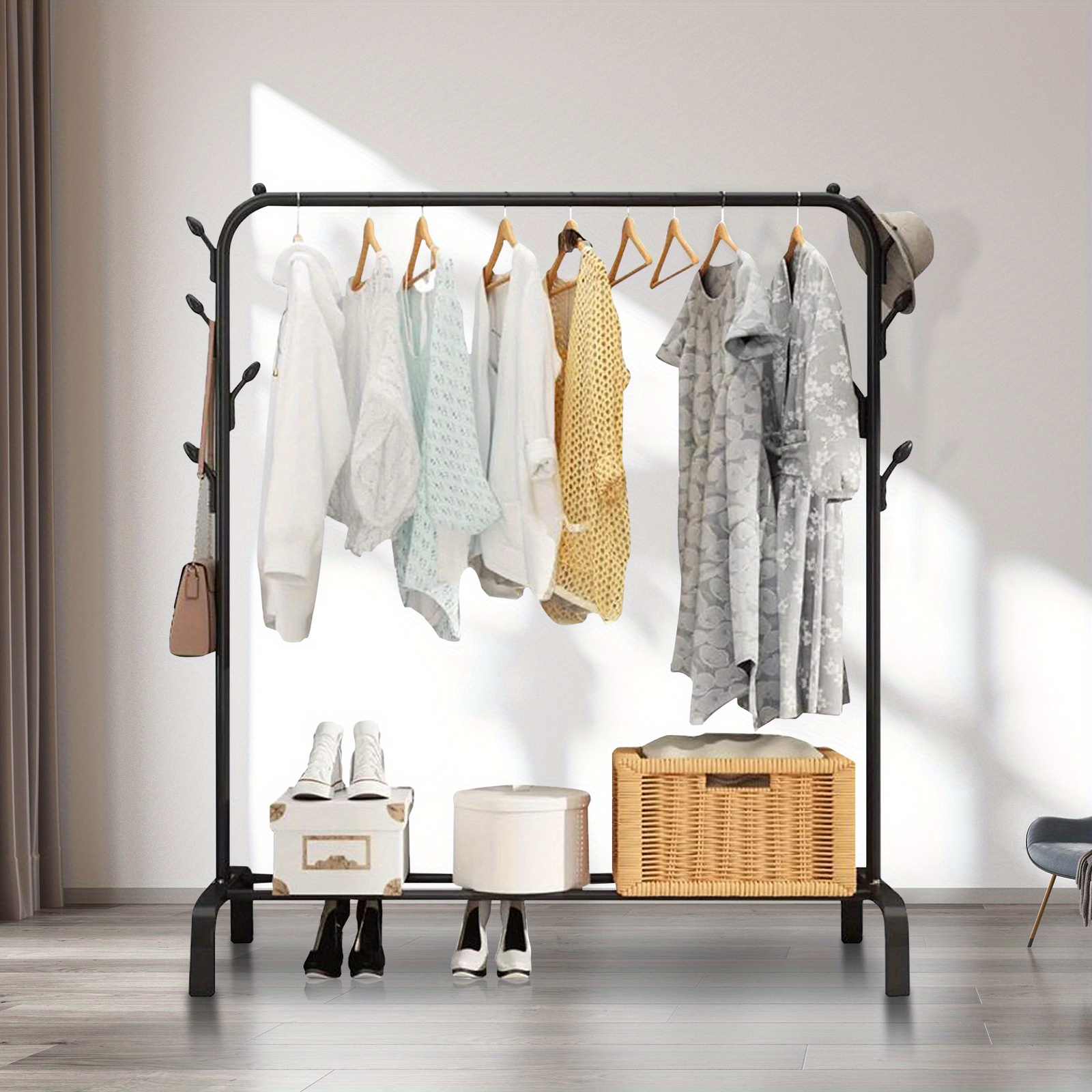 lagre capacity multifunctional coat rack clothing rack Temu