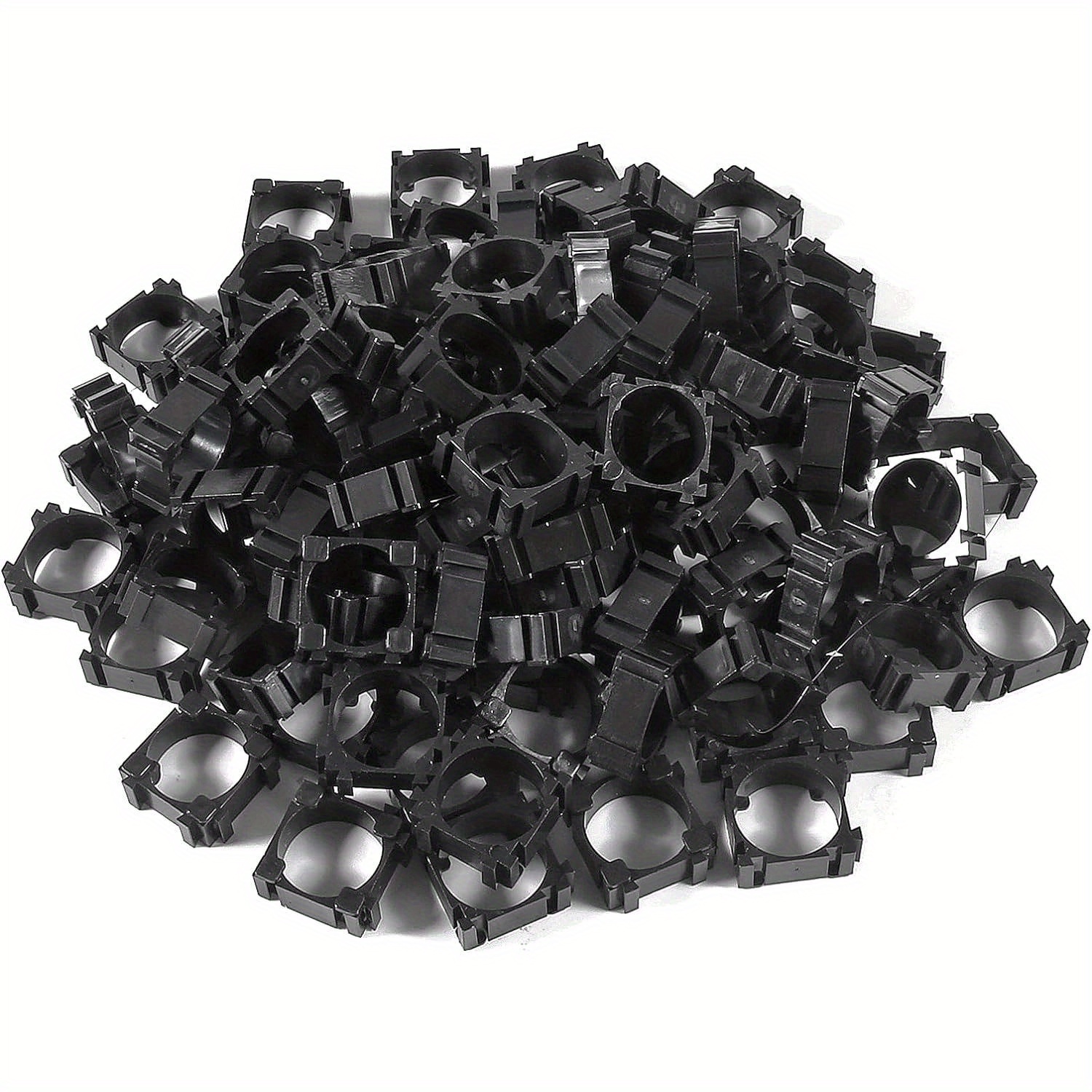 

[customer ] 100pcs 18650 Li- - Plastic Cylindrical Stands Customizable , For Diy Projects