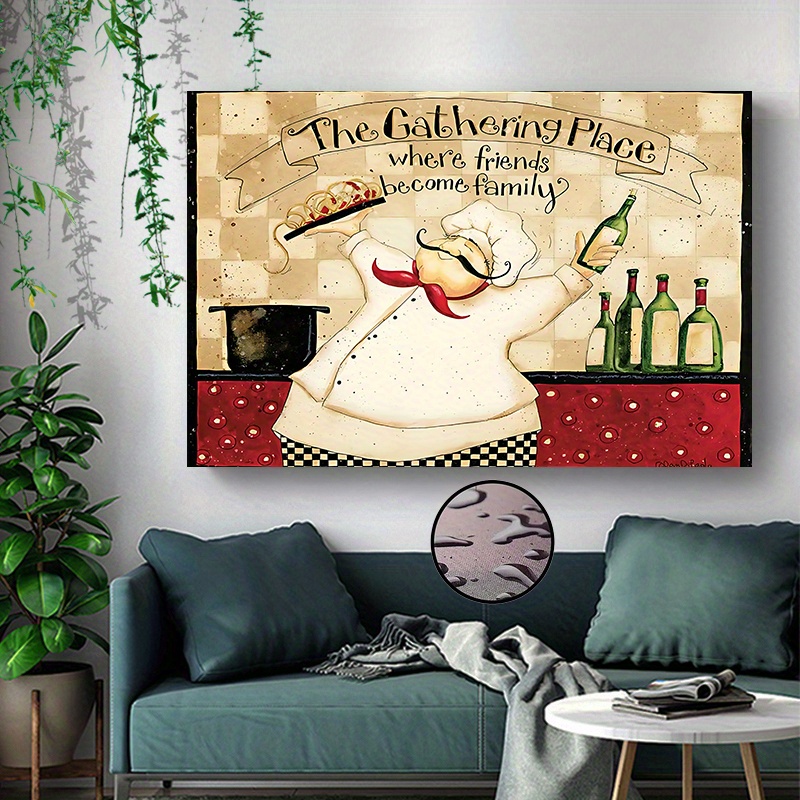 

1pc Canvas Posters, Vintage Canvas Art Print - "" For Kitchen Decor