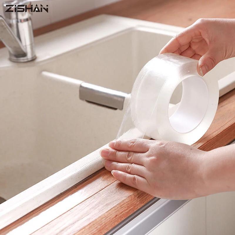 

3m Kitchen & Bathroom Waterproof Sealing Tape - Pet Material - Self-adhesive - Mold & Leak Resistant