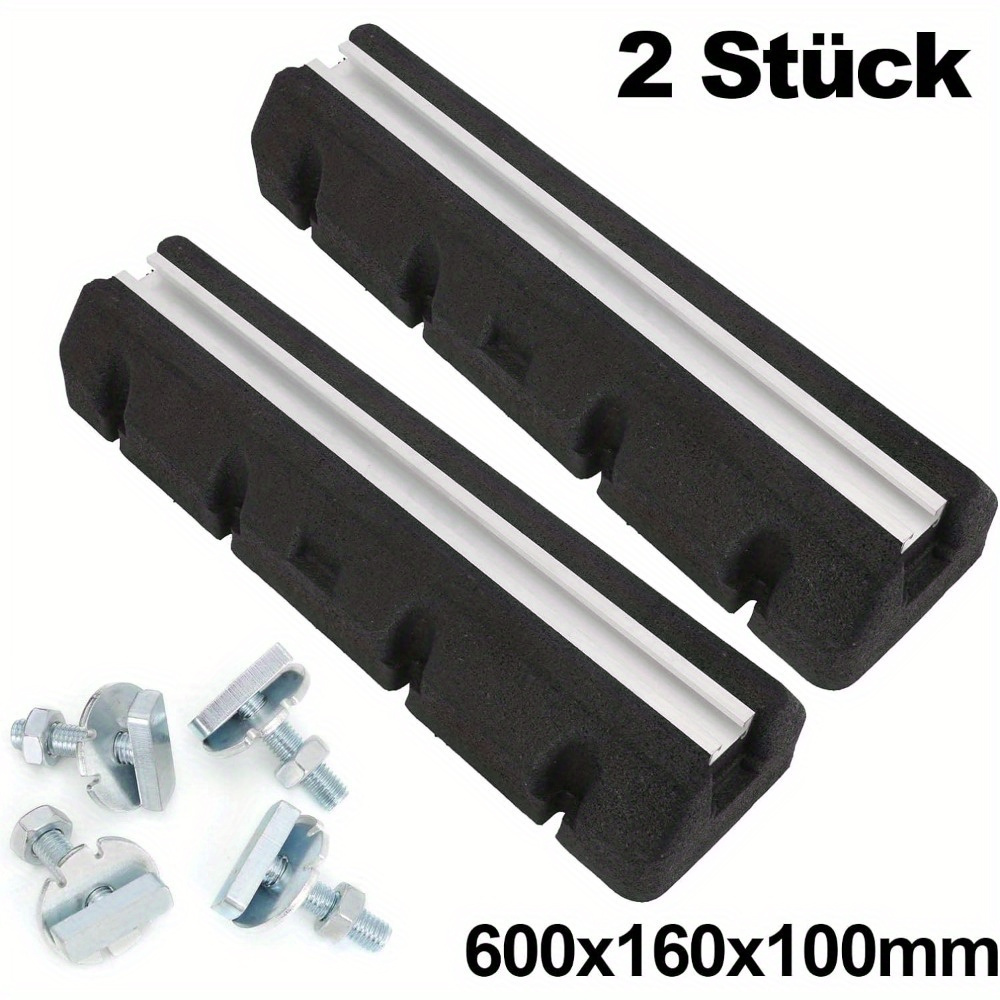 TEMU 2pcs Base 600mm Floor Console Waterproof And Shock-absorbing Mounting Beam For Air Conditioners And Heat Pumps