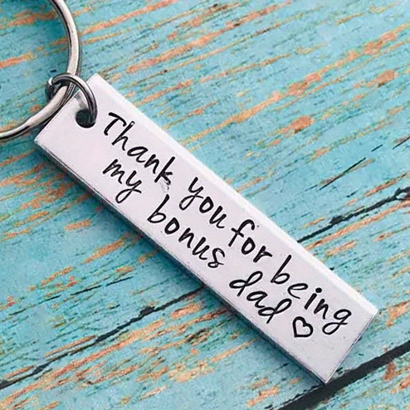 Stainless Steel "" Keychain - The Perfect Stepfather Gift For Father's Day And Special Occasions