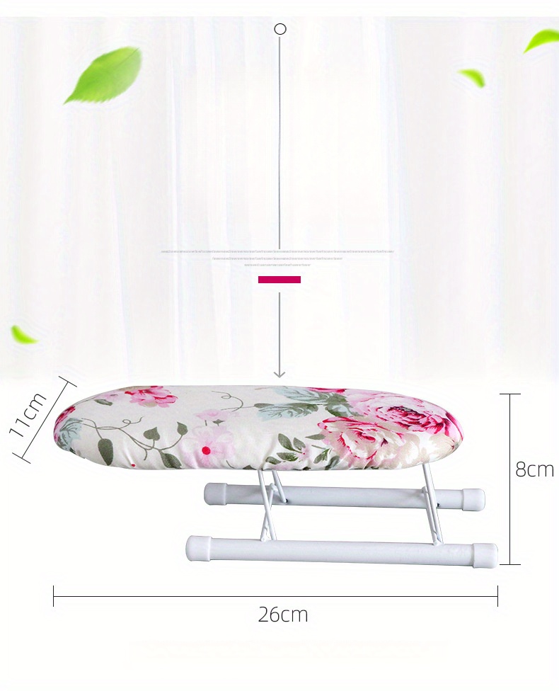   ironing board with sleeve holder portable desktop ironing pad for home use   plastic details 0