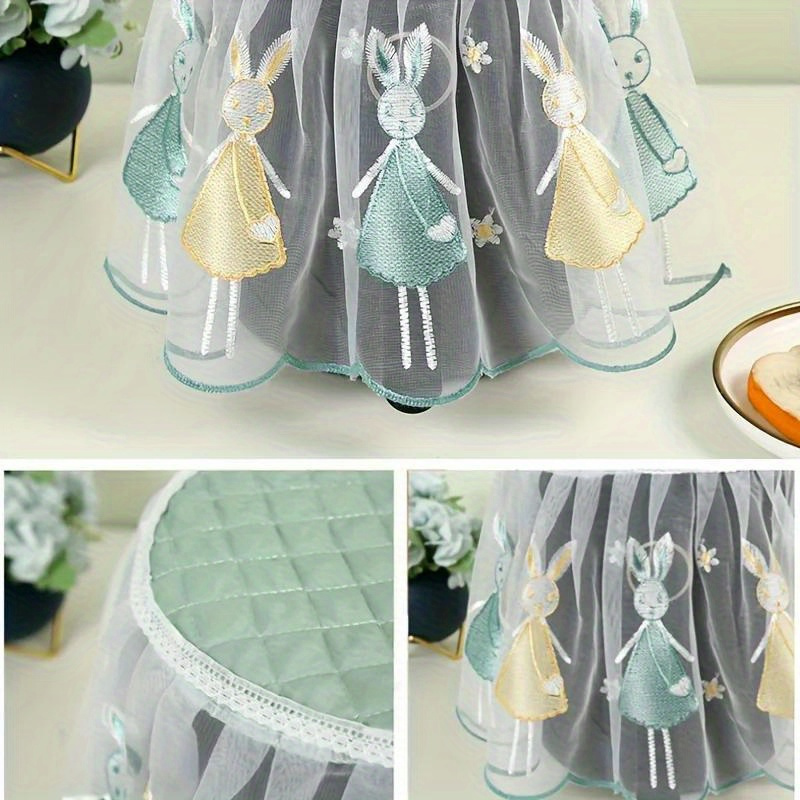 versatile lace fabric dust cover for air fryers kitchen appliances   no power needed details 4