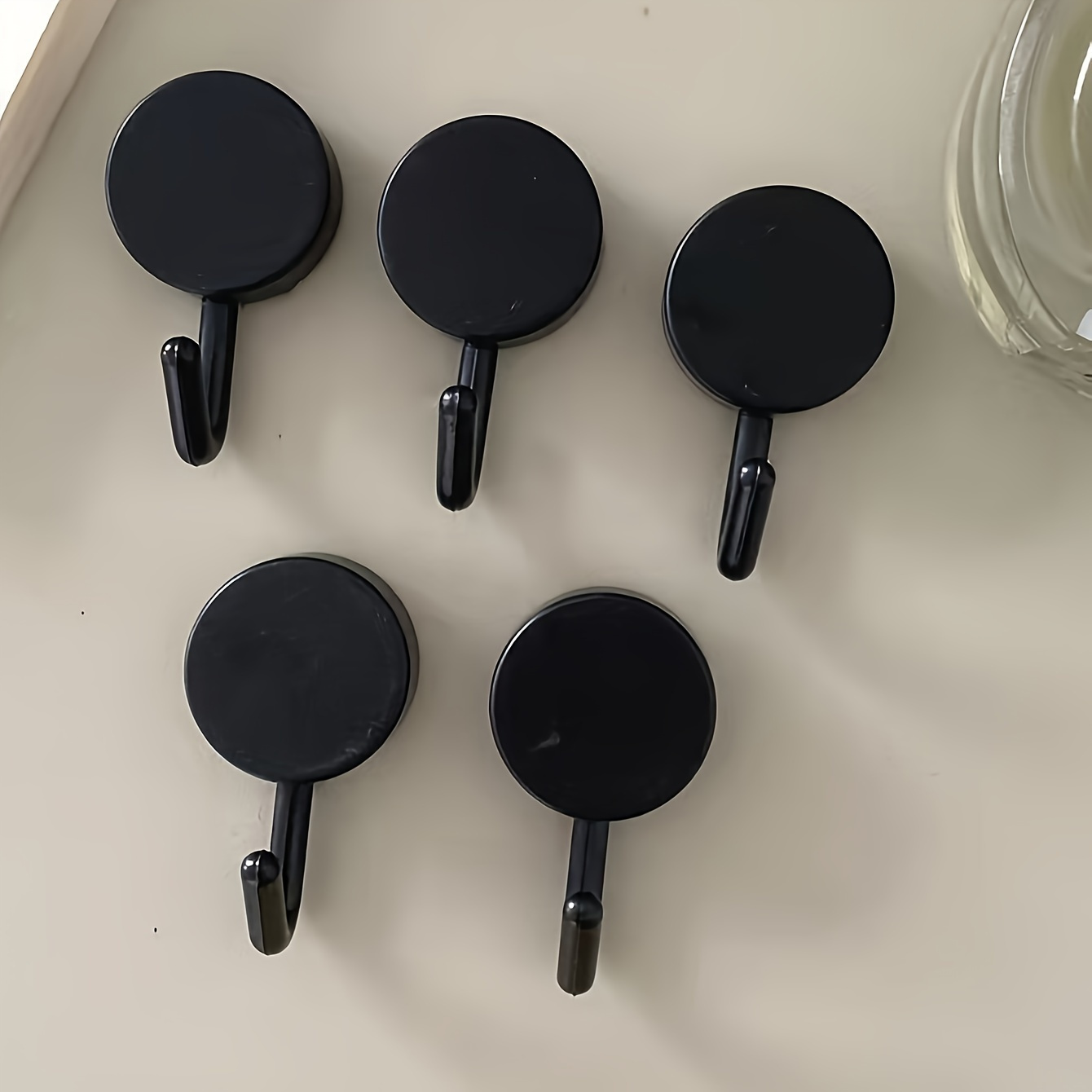 6 Self-adhesive Wall Hooks, No Punching, No On The Back Of The Kitchen Door, Adhesive Hooks, Strong Bonding, For Punching, Utility Hooks