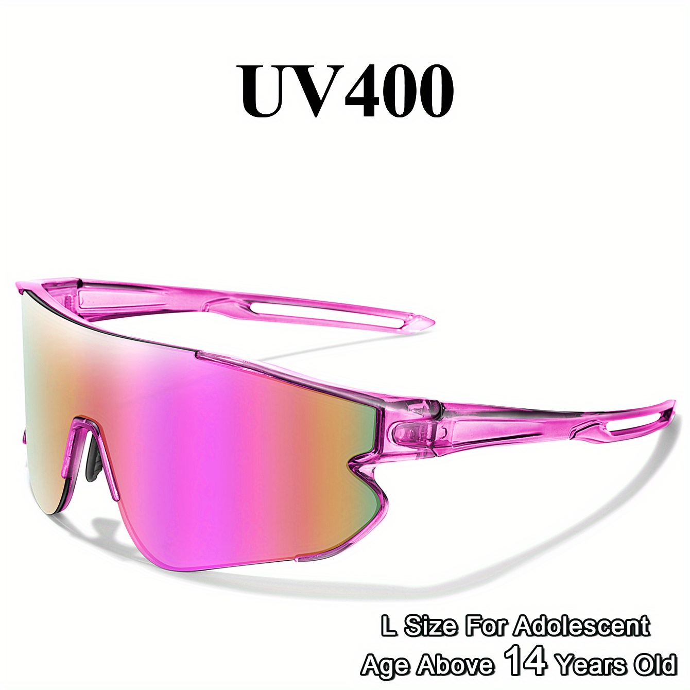 

Uv400 Professional Women's Glasses: , , Soft Nose Pads, Suitable For Running, Cycling, Hiking, And Traveling - L Size For Age 14 And Above