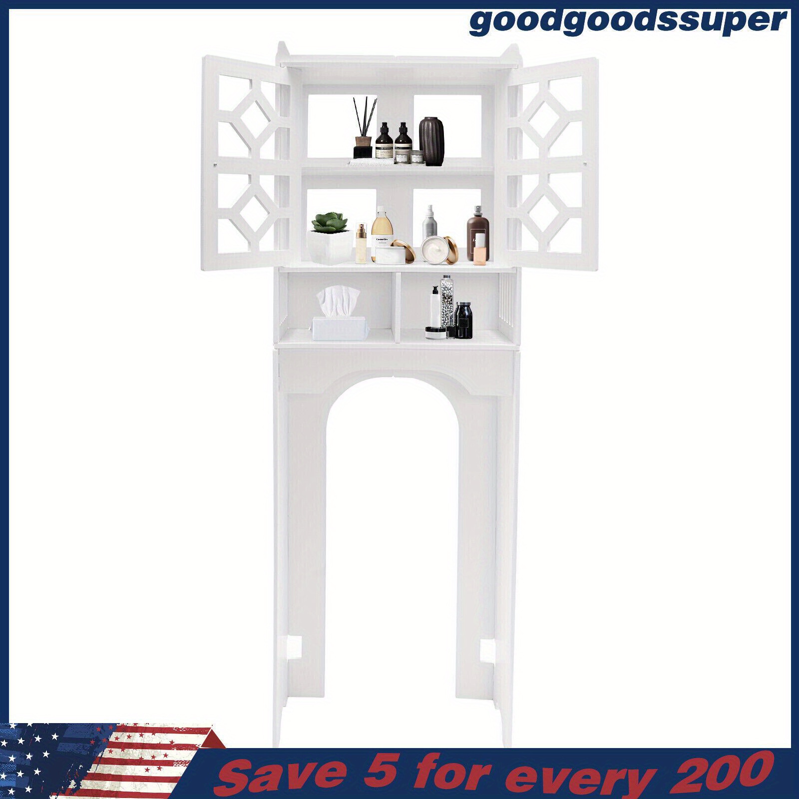 Bathroom Storage Cabinet 4 tier Floor Standing Toilet Paper - Temu