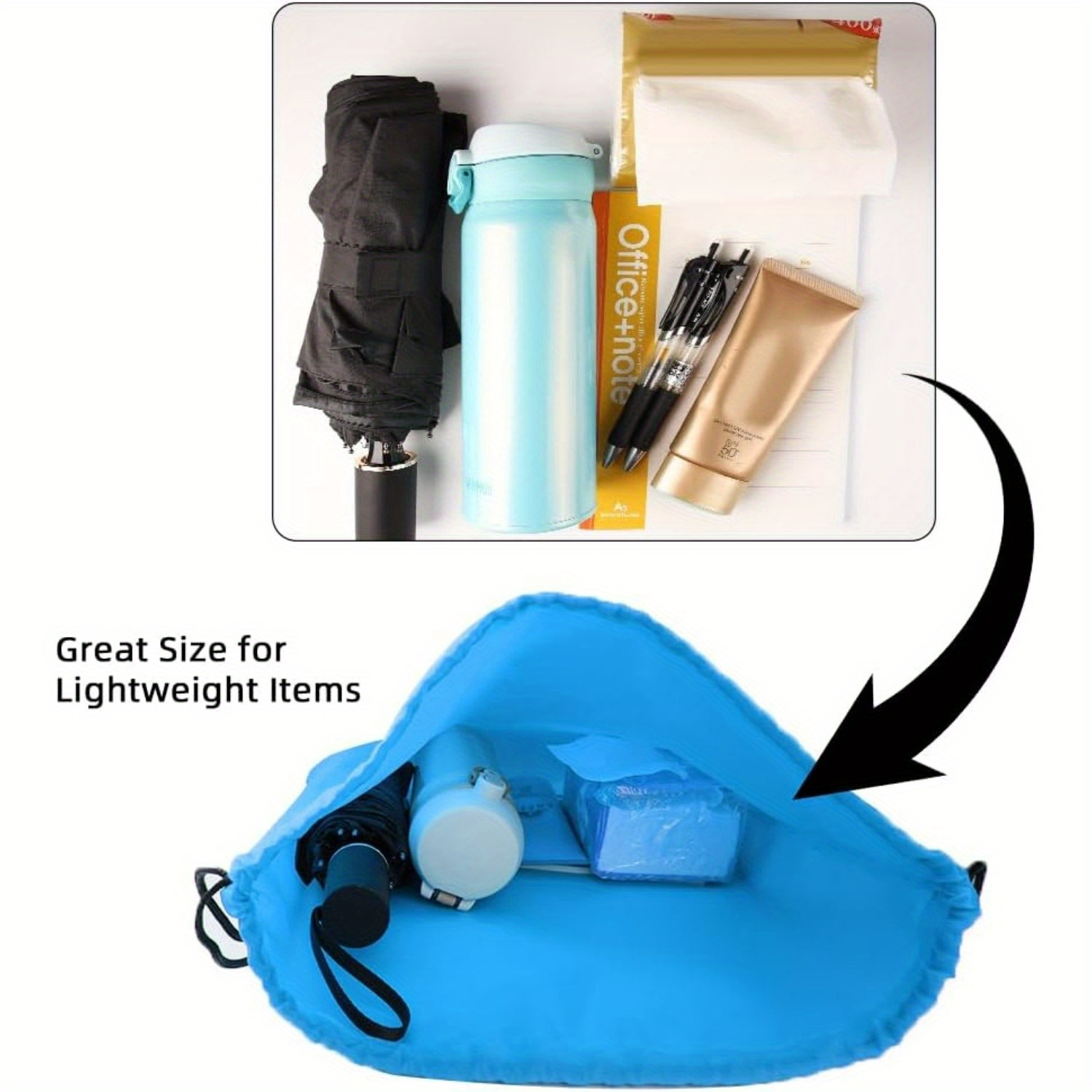 40pcs drawstring bags drawstring backpack bulk nylon - Temu display picture 3