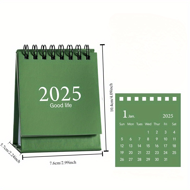 Mini Calendario Da Scrivania 2026-2027 (Gennaio 2026 - Giugno 2027) | Planner A9 Per Ufficio E Casa, 18 Pagine