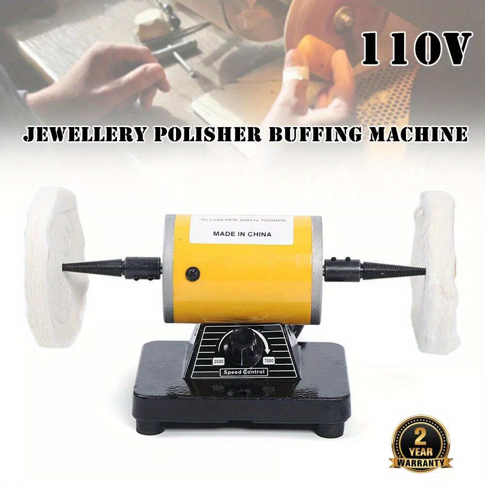 

Mini Jewelry Rock Polishing Buffing Machine Bench Jewelery Polisher Grinder 110v