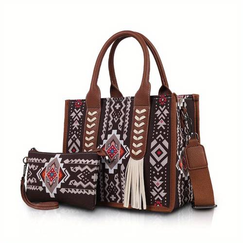 womens handbag travel tote bag vintage purses and handbags boho style work shoulder bags with adjustable strap clutch zipper pouch for women