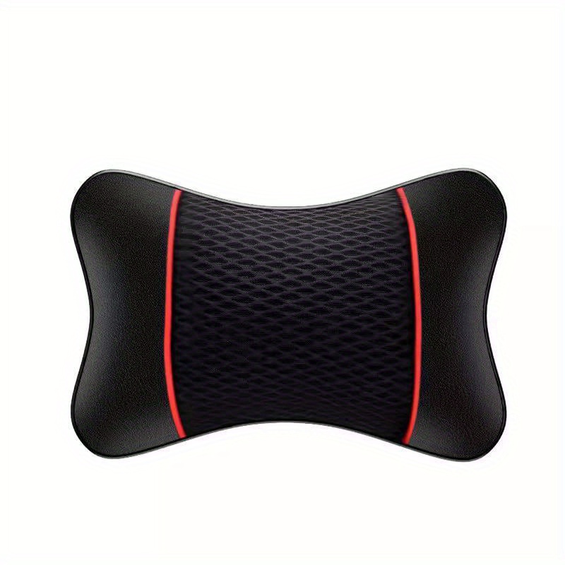 Image of Car Headrest Pillow Car Neck Pillow Breathable Pu Leather Pillow Headrest Auto Neck Pillow Driver Seat For Car Interior Accessories