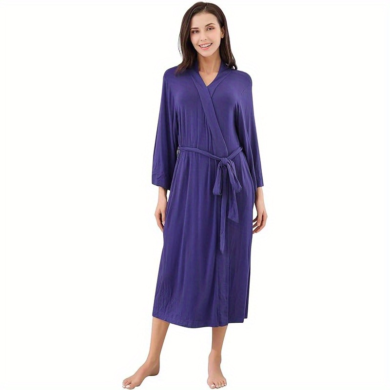 

Amemory In Women Soft Knit Robe Bathrobe