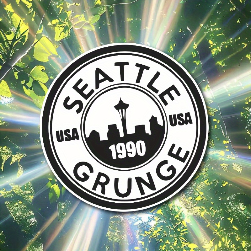 Seattle Grunge Vinyl Decal Waterproof Sticker Car - Temu