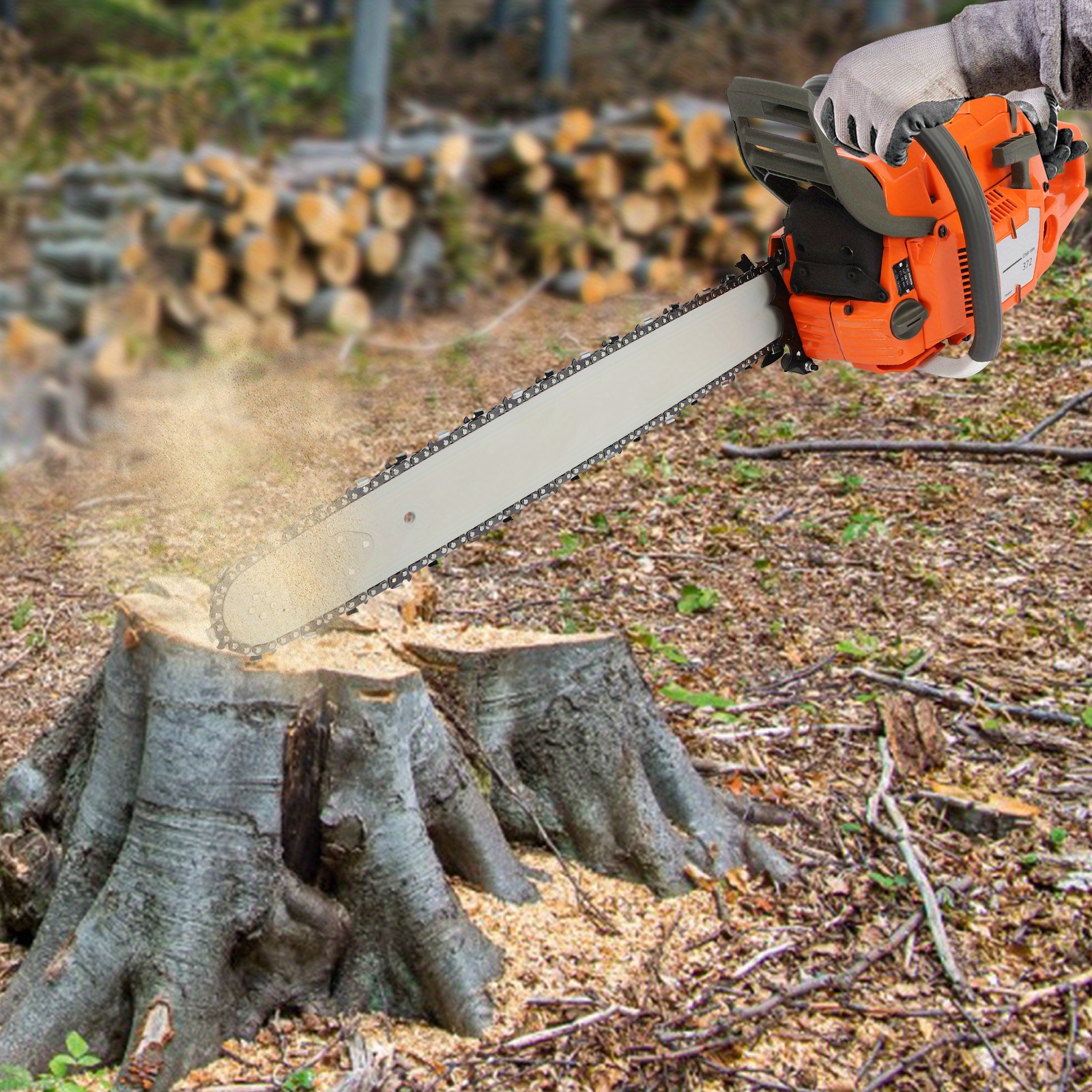 

Gdrasuya10 72cc Gas Chainsaw Gas Powered Chainsaws, 2 Stroke 24'' Guide Board Petrol Gasoline Chain Saw For Wood Pruning, Tree Stump Trimming, Firewood Cutting