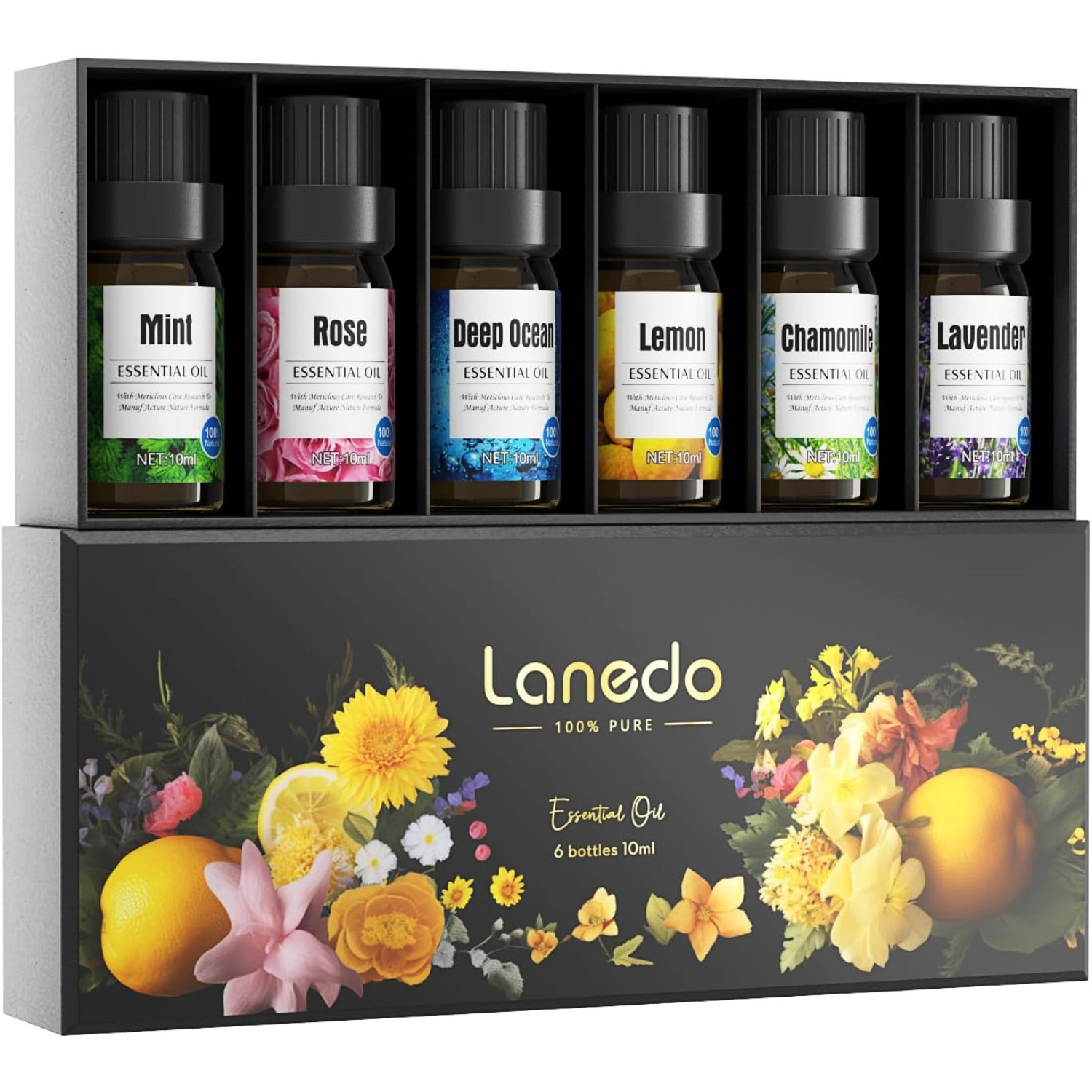 

Aromatherapy Essential Oil Set - Not And Soothing, But For Home Care, Soap Making, , Aromatherapy, Humidifiers, Gifts - Including Lavender, Lemon, Mint, Chamomile, Deep Sea, Rose Essential Oils, Etc