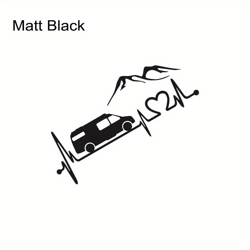 Sizes Vinyl Decal Car Mountain Style Sticker Waterproof Auto Decoration On Car Rear Window Laptop