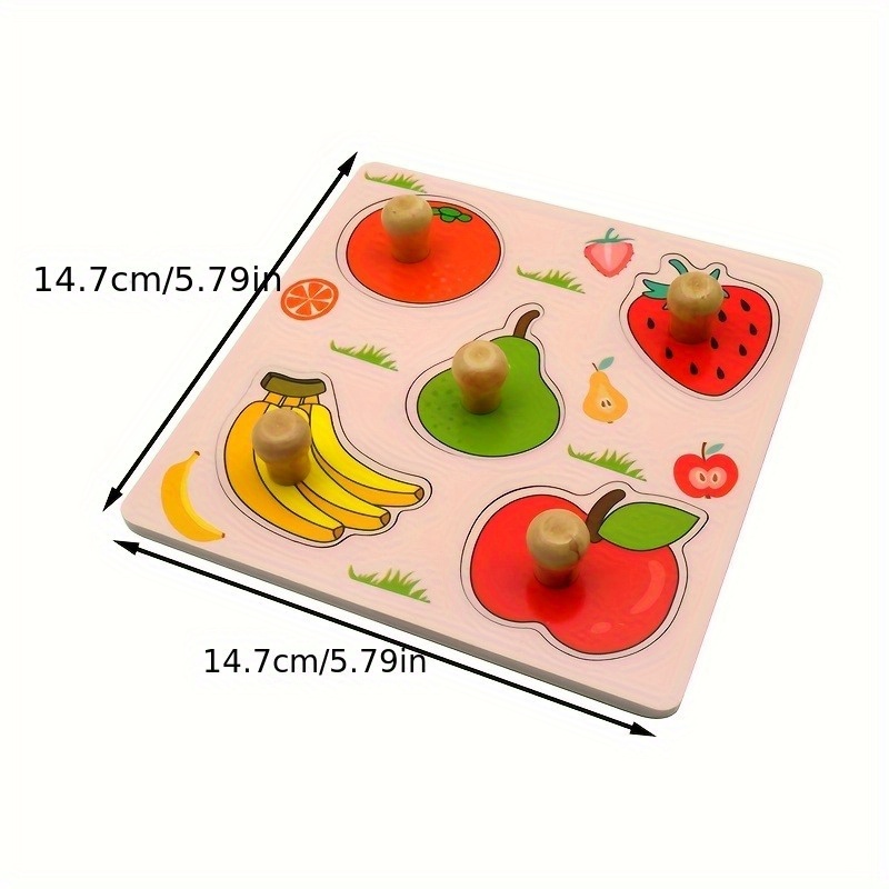 Kids Identification Boards Random Pattern - 3D Wooden Puzzle for Early Learning, Handheld Jigsaw, Ideal Holiday Gift for Little Ones & Party Game Activity, Educational Toy| Game| Content