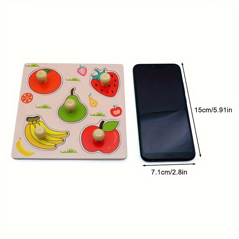 Kids Identification Boards Random Pattern - 3D Wooden Puzzle for Early Learning, Handheld Jigsaw, Ideal Holiday Gift for Little Ones & Party Game Activity, Educational Toy| Game| Content