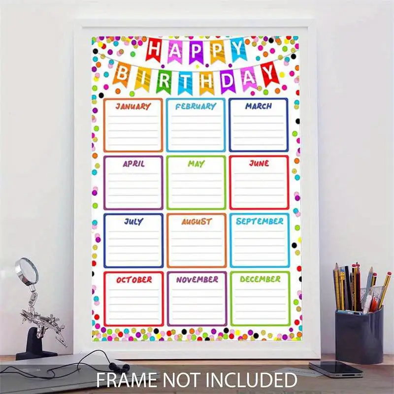 happy-birthday-chart-poster-classroom-birthday-calendar-temu for Free Printable Birthday Poster For Classroom happy birthday chart poster classroom birthday calendar - Temu for Free Printable Birthday Poster For Classroom
