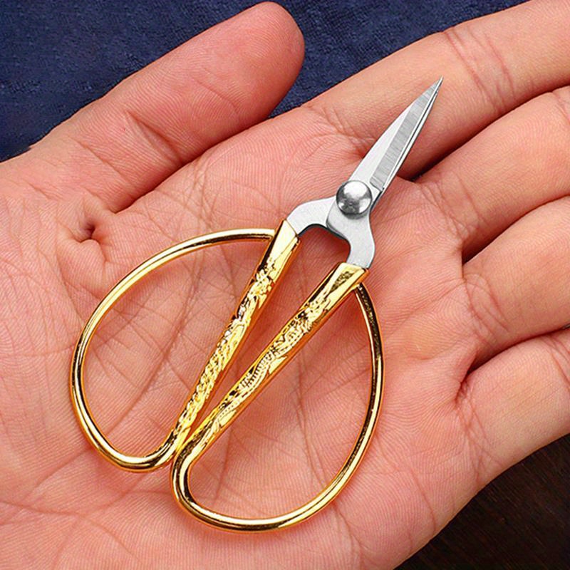 Retro Stainless Sewing Scissors Fabric Yarn Cutter Cutting Machine Durable Old-fashioned Scissors