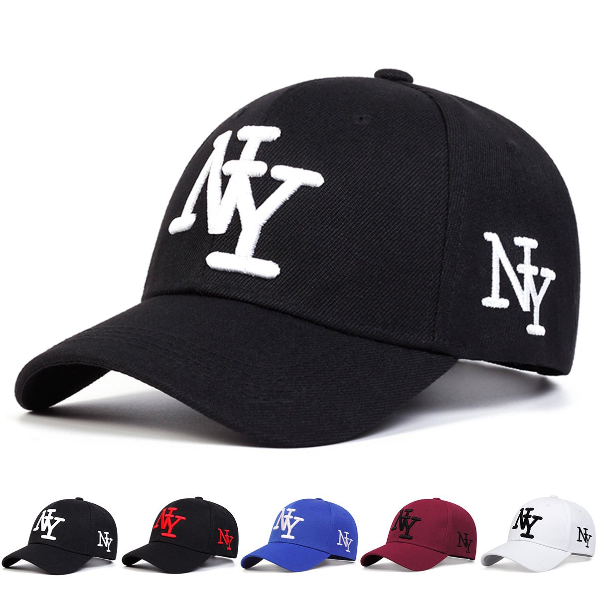 

Women's Classic And Versatile Outdoor Baseball Cap, Ny Letter Design, Suitable For Travel, Vacation And Daily Use