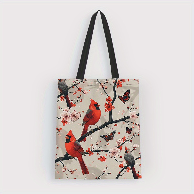 

Red Canvas Tote Bag: Lightweight And Stylish For Grocery Shopping Or As A Gift For Teachers And Friends