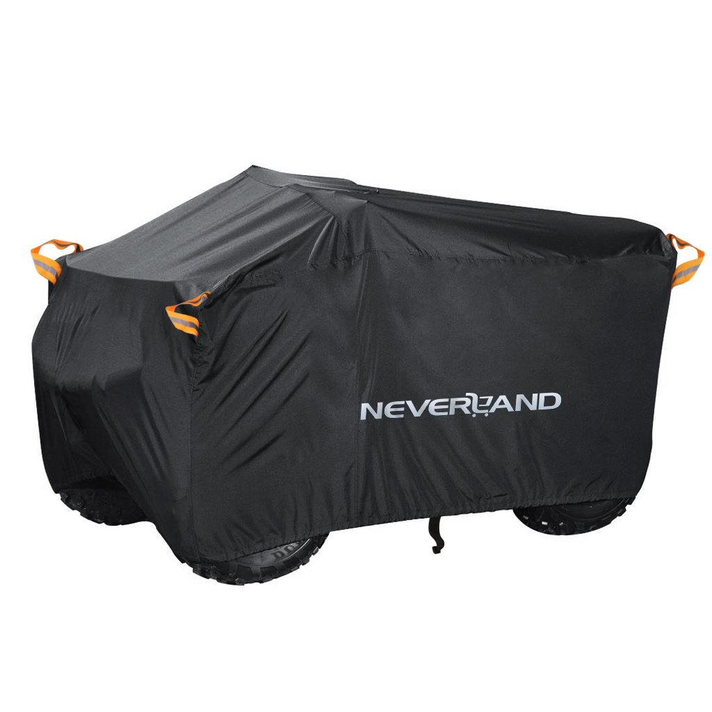 Neverland Xxl Atv Cover - Universal Fit, Durable, Uv Protection, Windproof Design, Suitable For Atvs And Bikes, Black